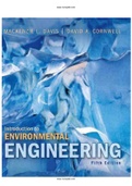 Introduction to Environmental Engineering 5th Edition Davis Solutions Manual