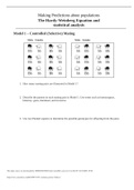 AP BIOLOGY 21 Pogil Hardy Weinberg Equation Questions with Answers