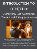 Othello: Full Summary and Essay Preparatio