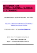 TEST BANK FOR MEDICAL-SURGICAL NURSING BY STROBERG