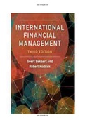 International Financial Management 3rd Edition Bekaert Test Bank