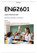 ENG2601 EXAM PORTFOLIO ANSWERS  2024