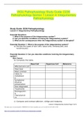 WGU Pathophysiology Study Guide: D236 Pathophysiology Section 1 Lesson 4: Integumentary Pathophysiology