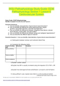 WGU Pathophysiology Study Guide: D236 Pathophysiology Section 1 Lesson 6 Cardiovascular System