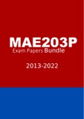 MAE203P EXAM PACK 2022