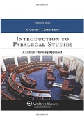 Introduction to Paralegal Studies A Critical Thinking Approach 6th Edition Currier Test Bank.pdf