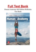Human Anatomy 6th Edition McKinley Test Bank