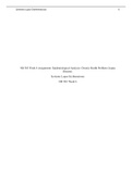 NR 503 Week 6 Assignment: Epidemiological Analysis: Chronic Health Problem (Lupus Disease).