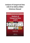 Analysis of Categorical Data with R 1st Edition Bilder Solutions Manual