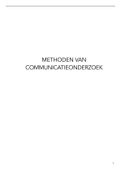 Samenvatting Methoden van Communicatieonderzoek