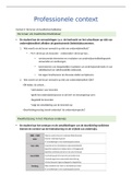 Samenvatting professionele context: context 2