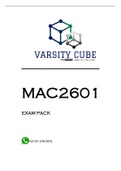 MAC2601 EXAM PACK 2022