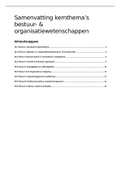 Samenvatting Kernthema's Bestuurs- en Organisatiewetenschappen (S_KBO)