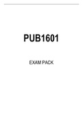 PUB1601 EXAM PACK 2022