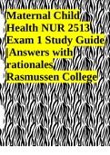 Maternal Child Health NUR 2513 Exam 1 Study Guide 2022