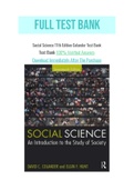 Social Science 17th Edition Colander Test Bank