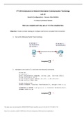 IFT 266 Introduction to Network Information Communication Technology Lab 10 Switch Configuration - Secure Shell (SSH)