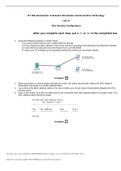 IFT 266 Introduction to Network Information Communication Technology Lab 16 Port Security Configuration