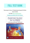 Pharmacology For Nurses A Pathophysiological Approach 6th Edition Adams Test Bank