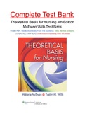 Theoretical Basis for Nursing 4th Edition McEwen Wills Test Bank
