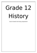 HISTORY SOURCE BASED AND ESSAY PRAPERATION