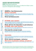 AQA Philosophy A-level: Behaviourism essay plan (Metaphysics of Mind) 