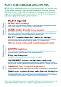 AQA Philosophy A-level: Teleological argument essay plan (Metaphysics of God) 