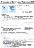 Measurement Theory and Assessment 2: short and complete summary