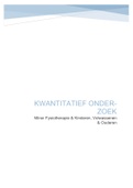 Artikel Kwantitatief Onderzoek - O&I (Minor Fysiotherapie & Kinderen, Volwassenen & Ouderen)