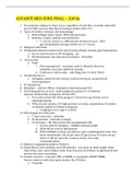 MED SURG 3 480 Advance Med Surg Final Exam- 100 Questions and Answers- West Coast University 2022/2023