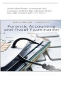 Solution Manual Forensic Accounting and Fraud  Examination, 2nd Edition