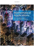 Mathematical Applications for the Management Life and Social Sciences 12th Edition Harshbarger Solutions Manual