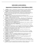NURS 6630N Week 6 Midterm Exam Questions Psychopharmacology Approaches to Treatment (2022)