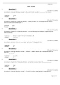 CHMN 201 FINAL EXAM update questions and answers 