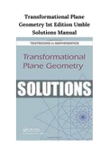 Transformational Plane Geometry 1st Edition Umble Solutions Manual