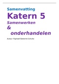 Samenvatting Pincode KTRN 5 vwo Samenwerken en onderhandelen Flex 5, ISBN: 9789001753733  Economie