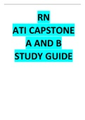 RN ATI CAPSTONE A AND B STUDY GUIDE.