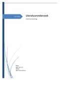 Literatuuronderzoek vechtscheiding - leerjaar 2 - Social Work - cijfer 9