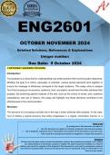 ENG2601 Assignment 4 OCTOBER NOVEMBER PORTFOLIO (COMPLETE ANSWERS) 2024 - DUE 9 October 2024