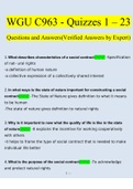 WGU C963 Quizzes 1 - 23 Questions and Answers 2022/2023  | 100%  Verified Answers
