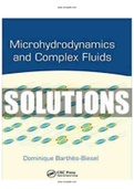 Microhydrodynamics and Complex Fluids 1st Edition Barthès Biesel Solutions Manual