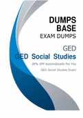 GED Certified GED Social Studies Dumps Questions V8.02 DumpsBase 2021