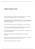 CBCS Practice Test Questions and Answers