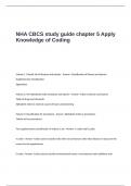 NHA CBCS Exam  study guide Questions and Answers chapter 5 -Apply Knowledge of Coding