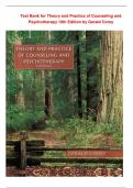 Test Bank for Theory and Practice of Counseling and Psychotherapy 10th Edition by Gerald Corey