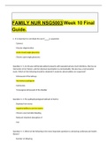 Exam (elaborations) FAMILY NUR NSG5003 Week 10 Final Guide. FAMILY NUR NSG5003 Week 10 Final Guide.  1. It is important to not dilate the eye if	is suspected. Cataract Macular degeneration  Acute closed-angle glaucoma Chronic open-angle glaucoma   Questio