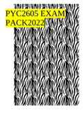 PYC2605 EXAM PACK2022