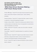 WGU Data Driven Decision Making - C207 Exam Study Guide