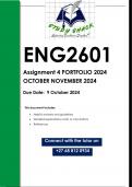 ENG2601 Assignment 4 PORTFOLIO (QUALITY ANSWERS) 2024