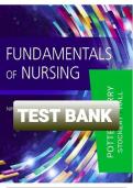 TEST BANK FOR FUNDAMENTALS OF NURSING 9TH EDITION BY POTTER PERRY| ALL CHAPTERS | QUESTIONS AND ANSWERS | BRAND NEW| A, GUIDE.